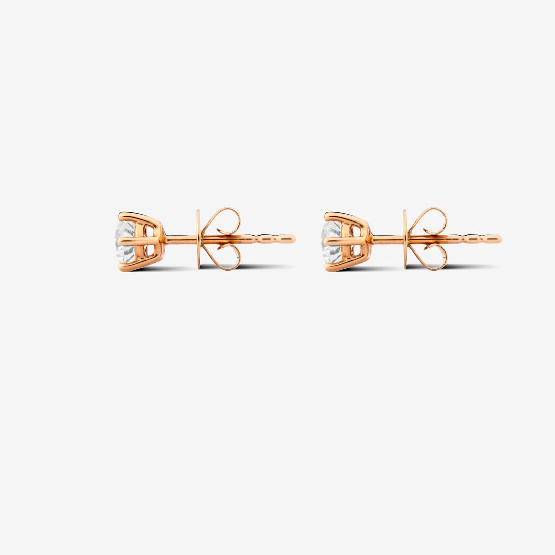 Round Diamond Stud Earring - 0.35ct in Yellow Gold