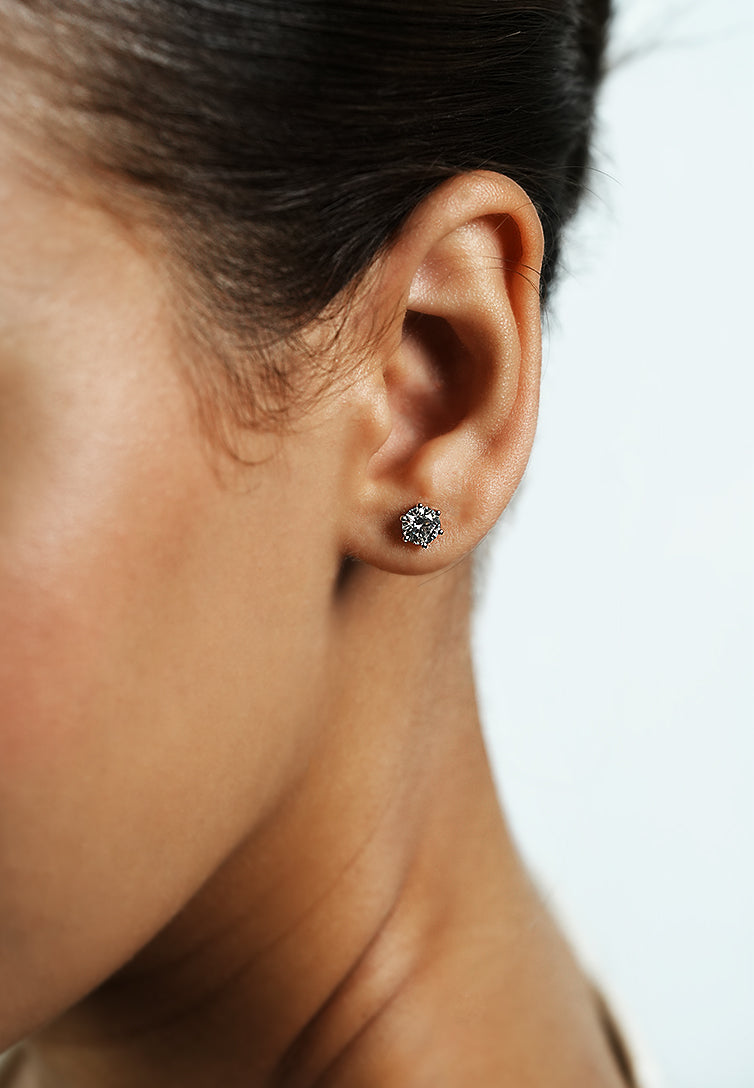 Round Diamond Stud Earring – 0.35ct in Rose Gold