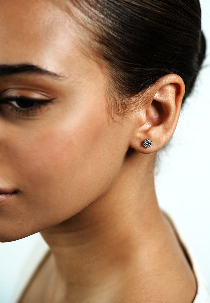 Round Diamond Stud Earring – 0.35ct in Rose Gold