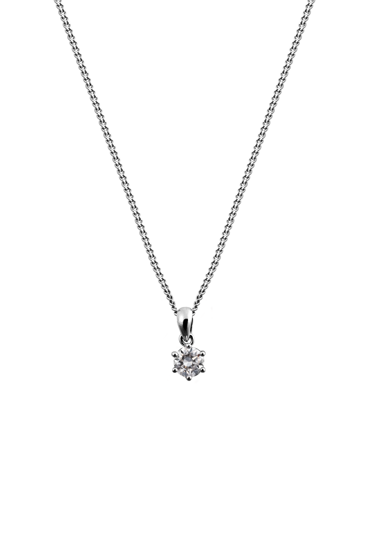 Lab Grown Diamond Solitaire Pendant Necklace