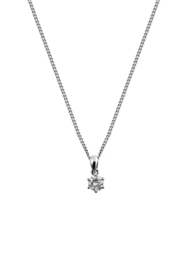 Lab Grown Diamond Solitaire Pendant Necklace