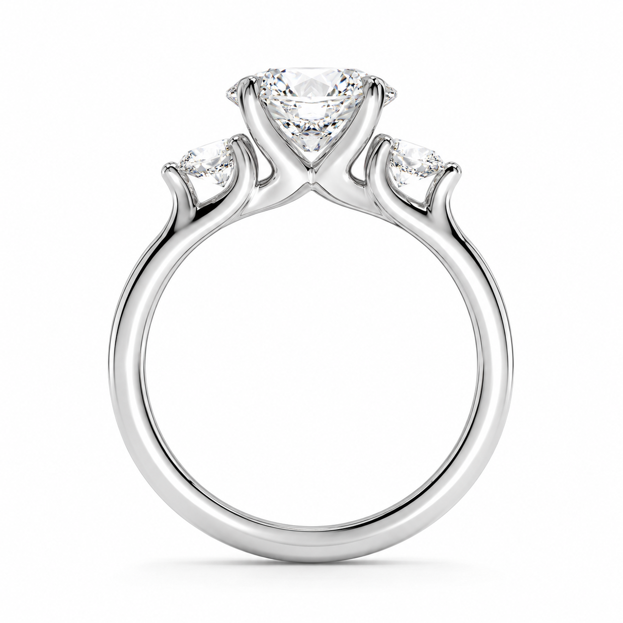 ROUND DIAMOND TRILOGY RING
