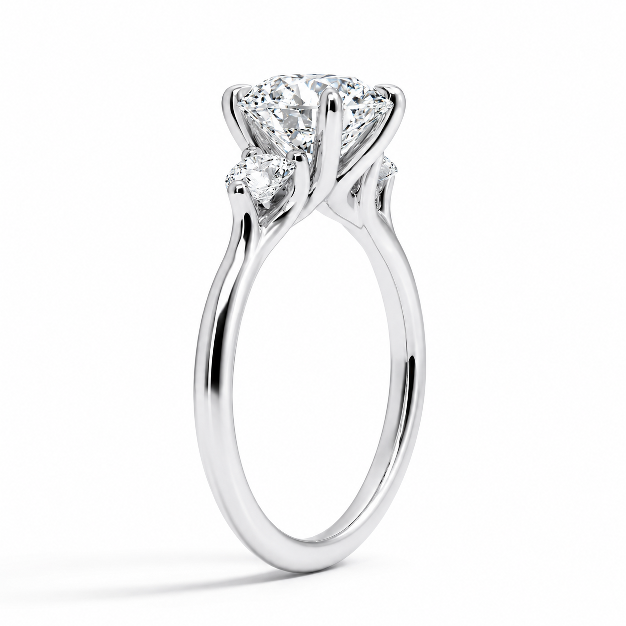 ROUND DIAMOND TRILOGY RING