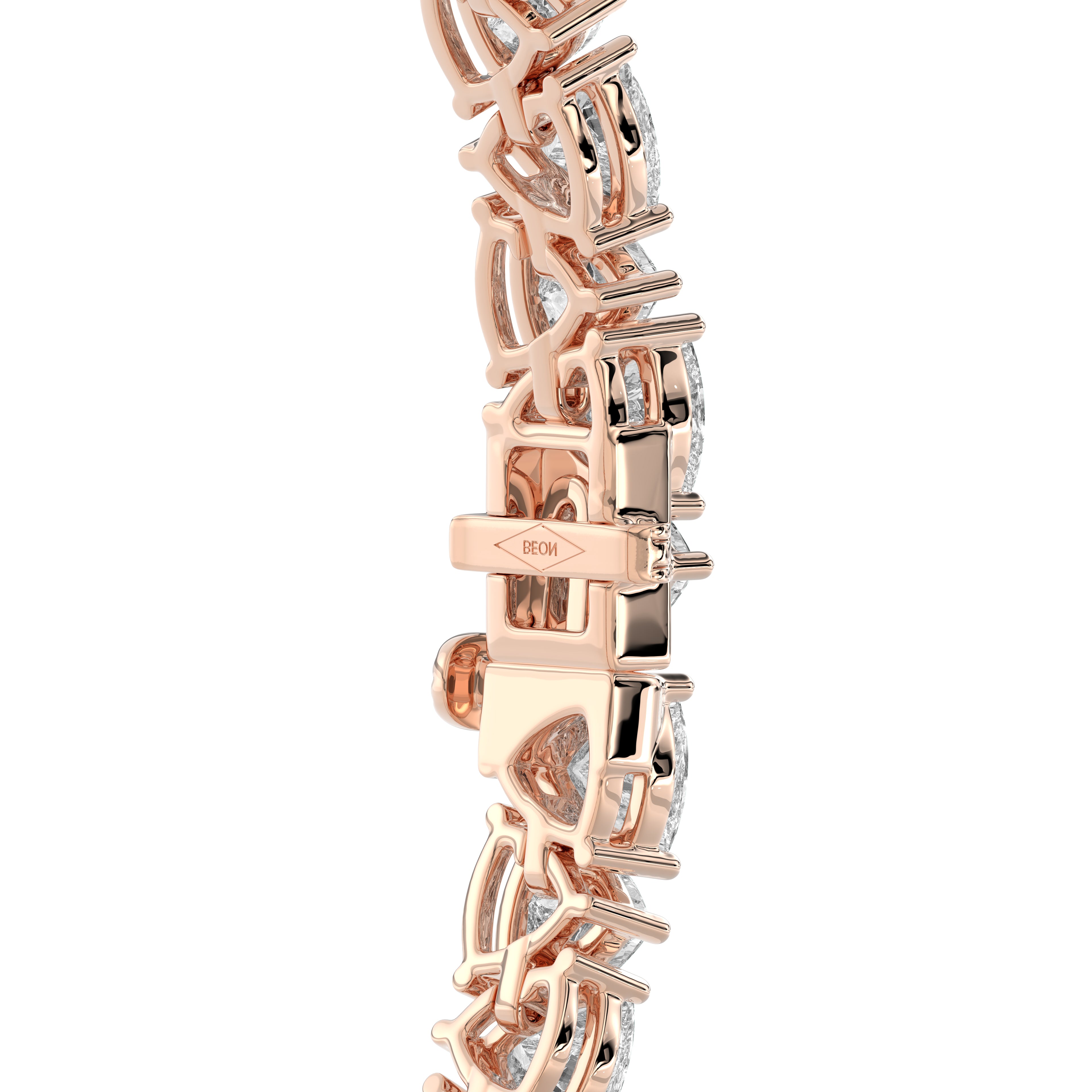 Modern Trillion Diamond Tennis Bracelet