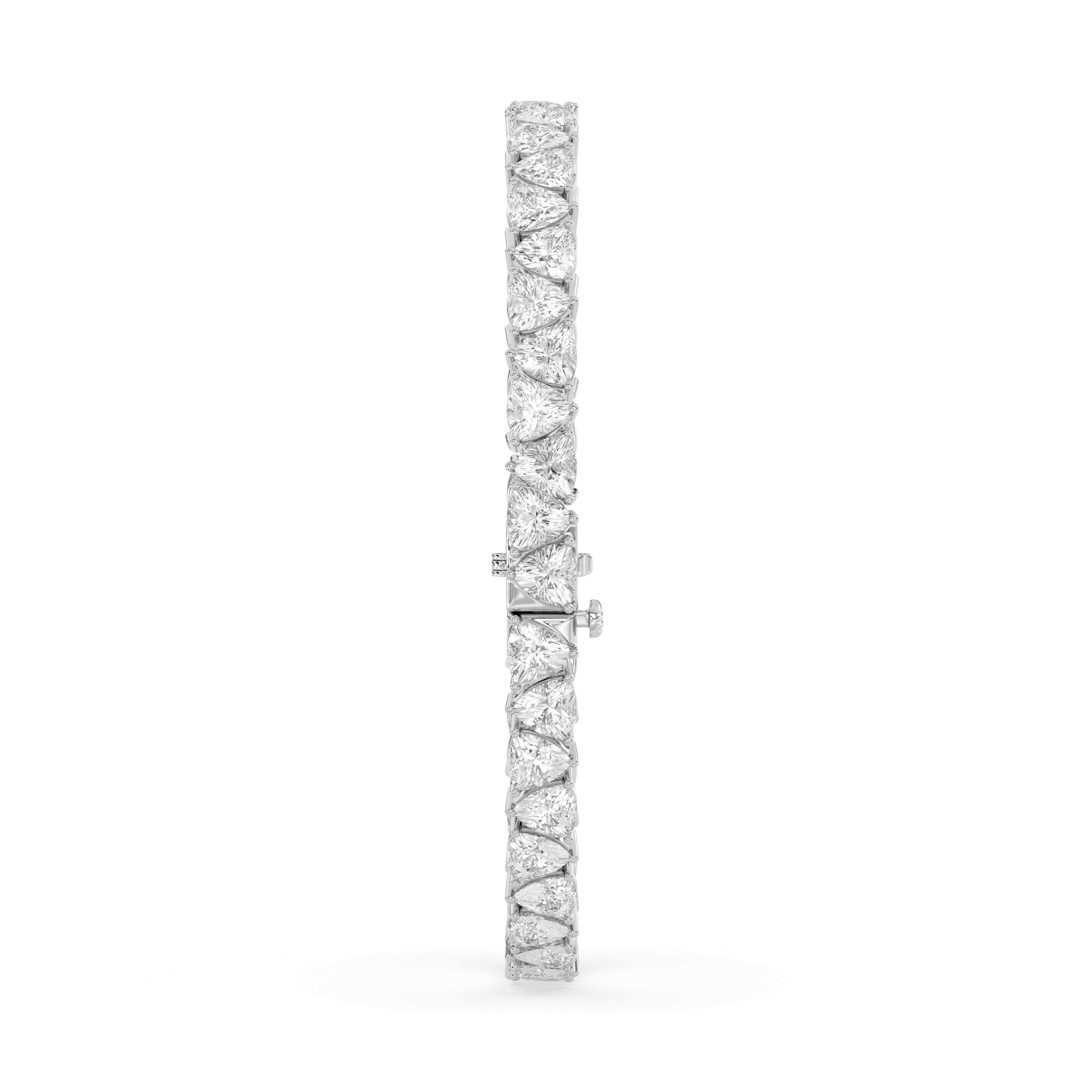 Modern Trillion Diamond Tennis Bracelet