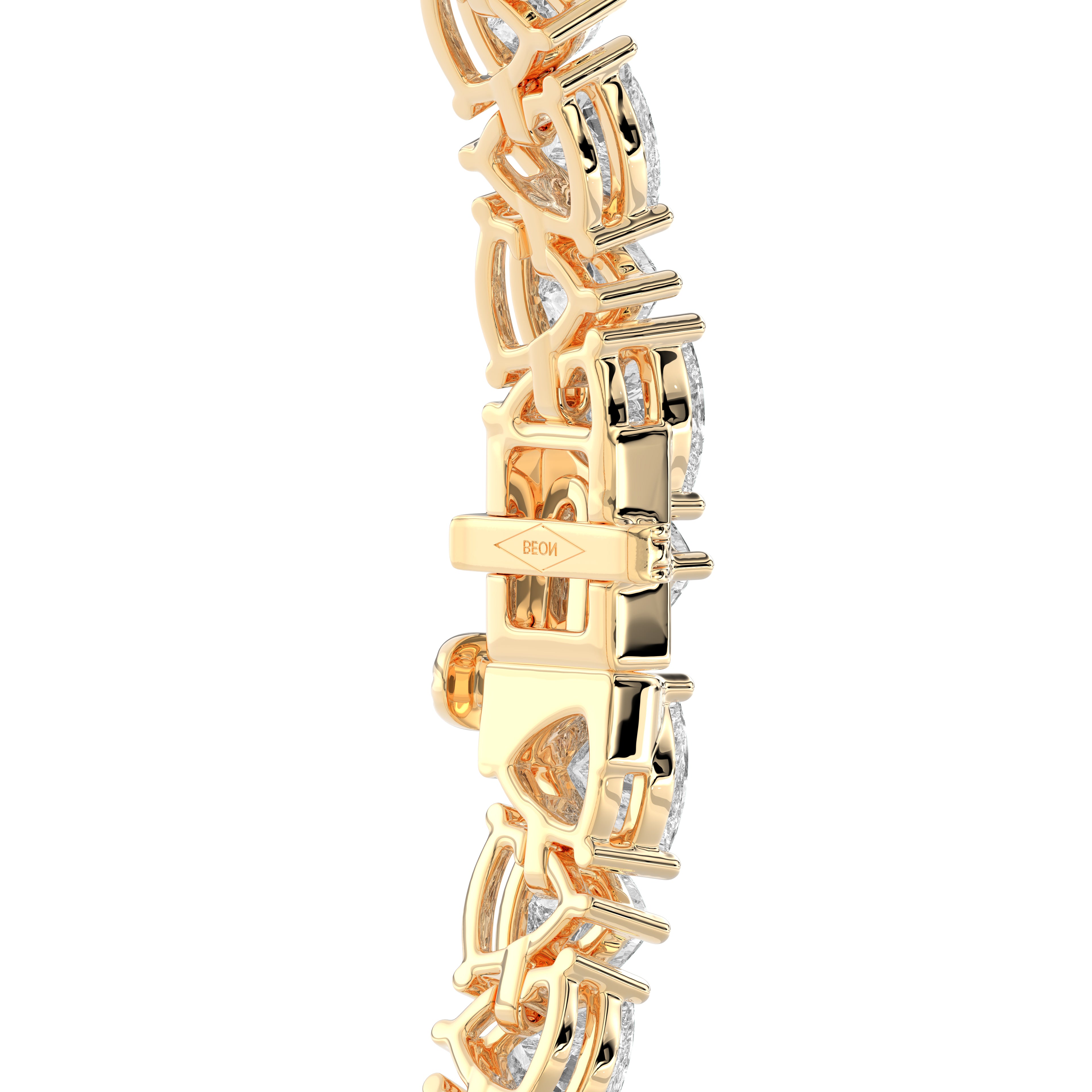 Modern Trillion Diamond Tennis Bracelet