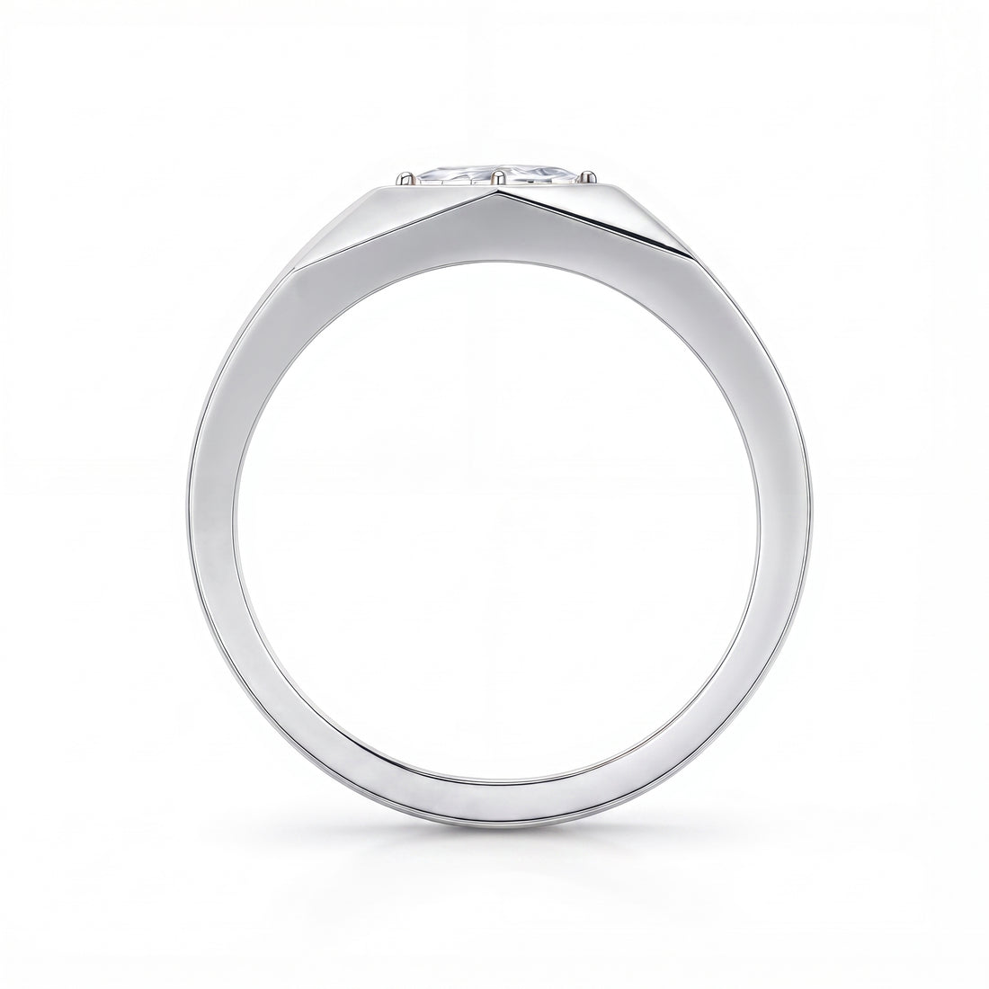 LOZENGES DIAMOND COUPLE RING W/G