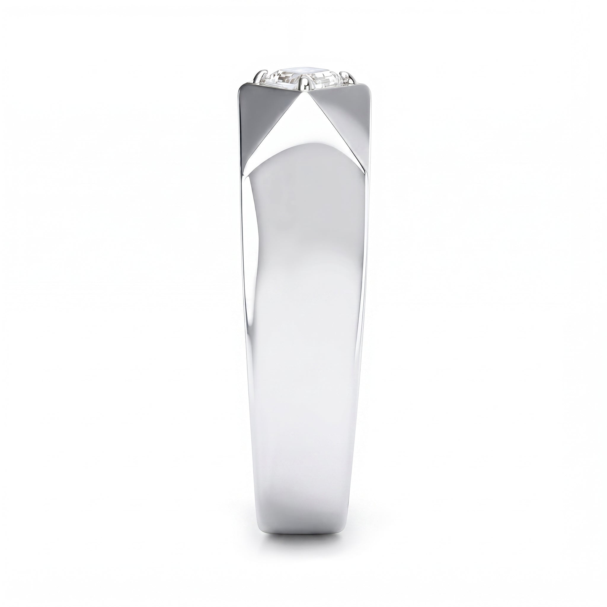 LOZENGES DIAMOND COUPLE RING W/G