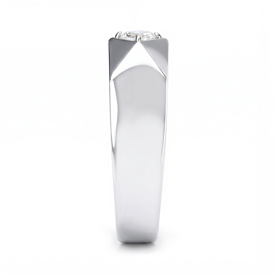 LOZENGES DIAMOND COUPLE RING W/G